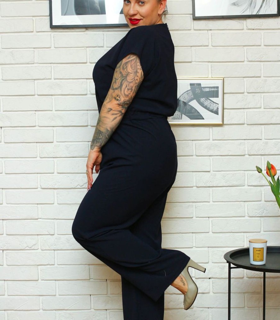 Femmes Karko Jumpsuits | Elegante Jumpsuit Voor Een Bruiloft Met Een Olka Envelophalslijn