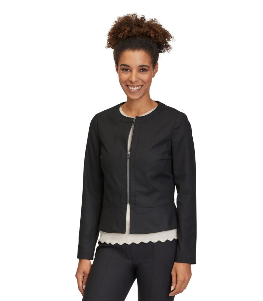 Femmes Betty Barclay Maatpakken & Blazers | Korte Blazer Met Rits