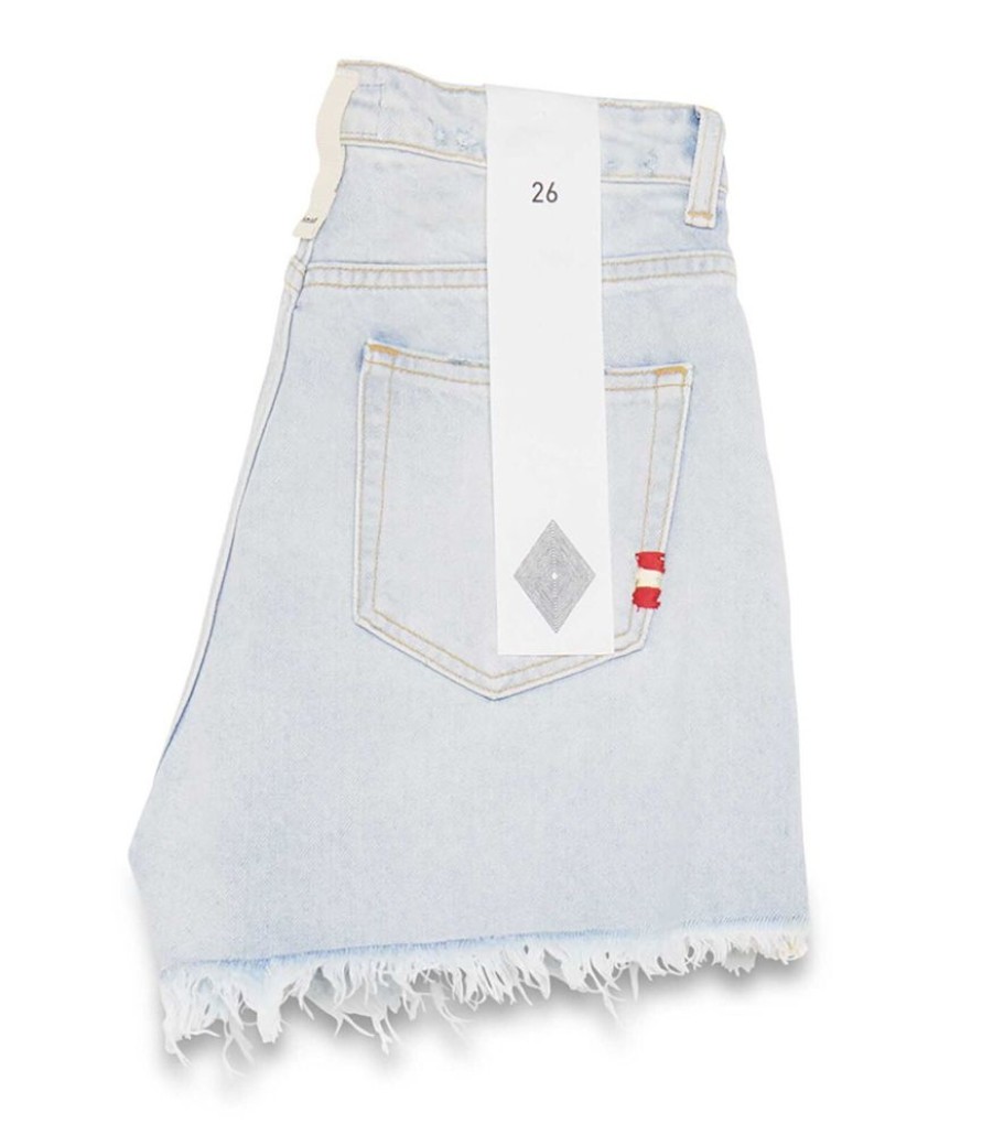 Femmes AMISH Jeans | Jeans Amish Short Ivy Amish Denim Sun Bleach