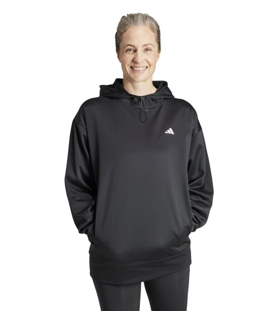 Femmes Adidas Sportkledij | Dames Fleece Hoodie Aeroready