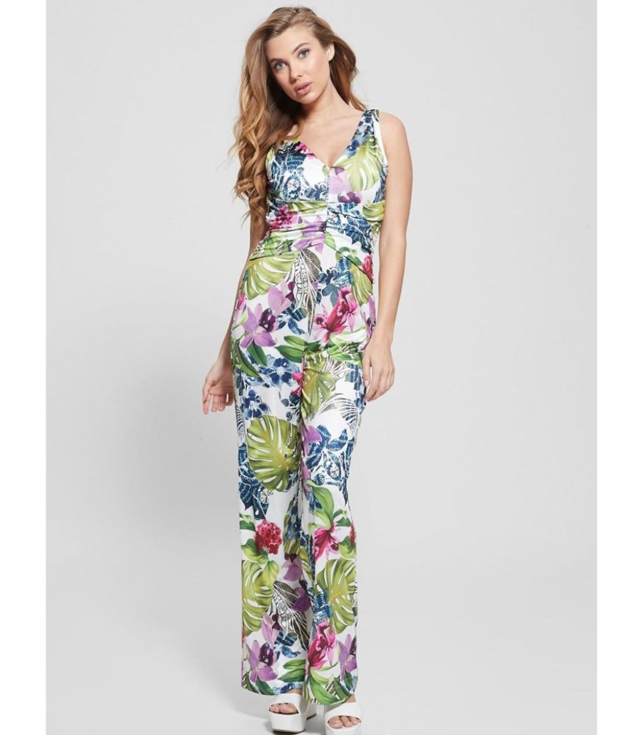 Femmes GUESS Jumpsuits | Dames Jumpsuit Cowl Poplia