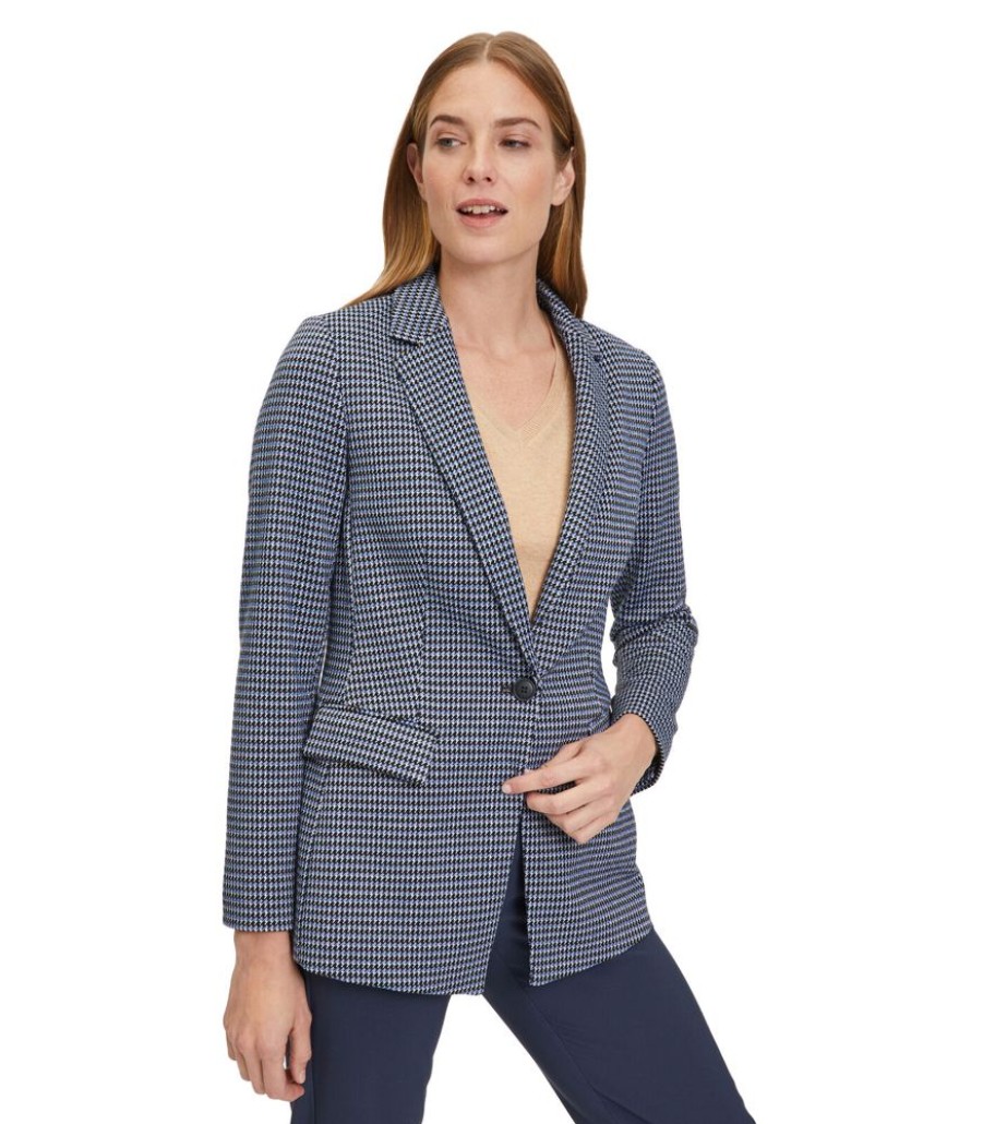 Femmes Betty & Co Maatpakken & Blazers | Zakelijke Blazer Met Opgestikte Zakken