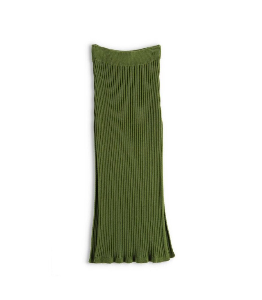 Femmes ALOHAS Rokken | Wise Opened Knit Emerald Rokje