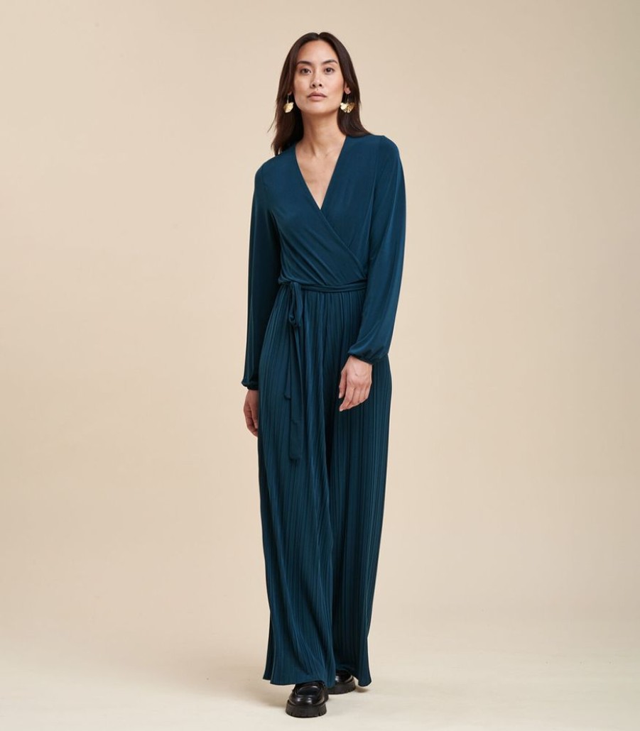 Femmes La Fée Maraboutée Jumpsuits | Jumpsuit Van Geplooide Jersey