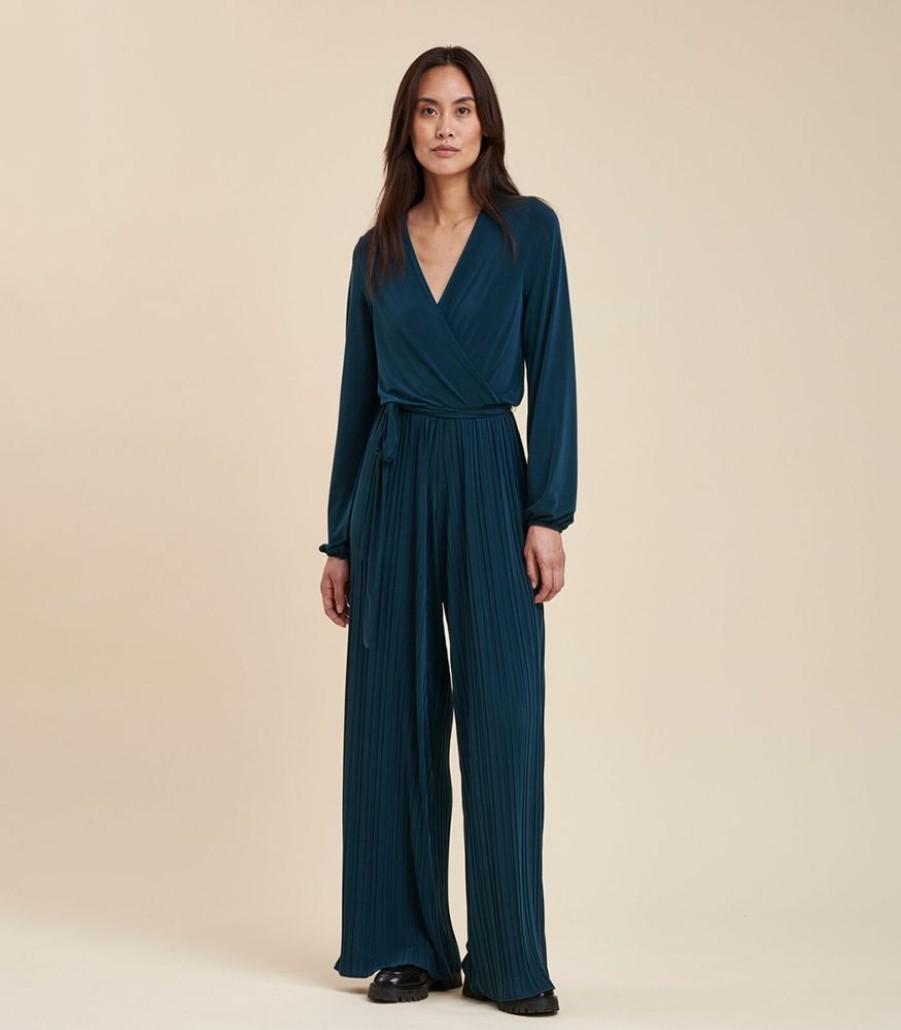 Femmes La Fée Maraboutée Jumpsuits | Jumpsuit Van Geplooide Jersey