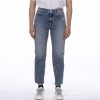 Femmes AMISH Jeans | Jeans Amish Lizzie Denim New Vintage Overripe Blue