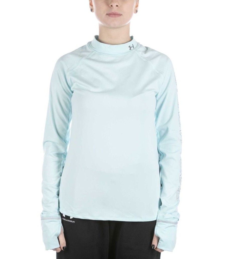 Femmes Under Armour Sportkledij | T-Shirt Onder Pantser Overtroffen Het Koude Blauw