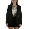 Femmes Gaudi Maatpakken & Blazers | Guadi' Boucle Zwarte Jas