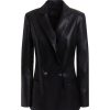 Femmes GUESS Maatpakken & Blazers | Blazer Leatherette Vrouw New Emilie