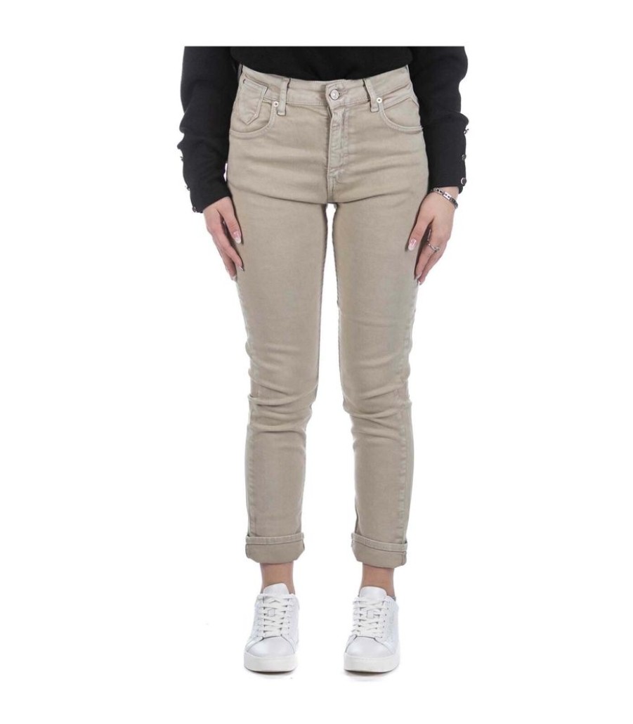 Femmes Replay Jeans | Replay 573 Marty Beige Broek