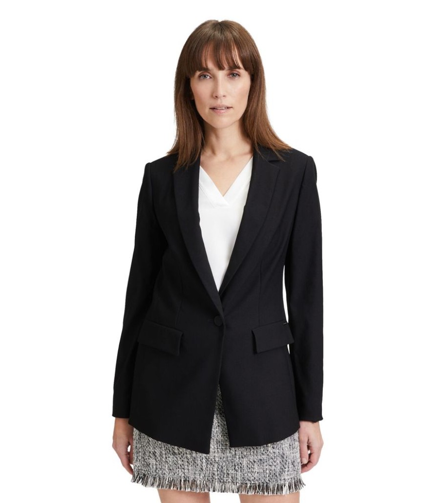 Femmes Betty & Co Maatpakken & Blazers | Zakelijke Blazer Met Opgestikte Zakken