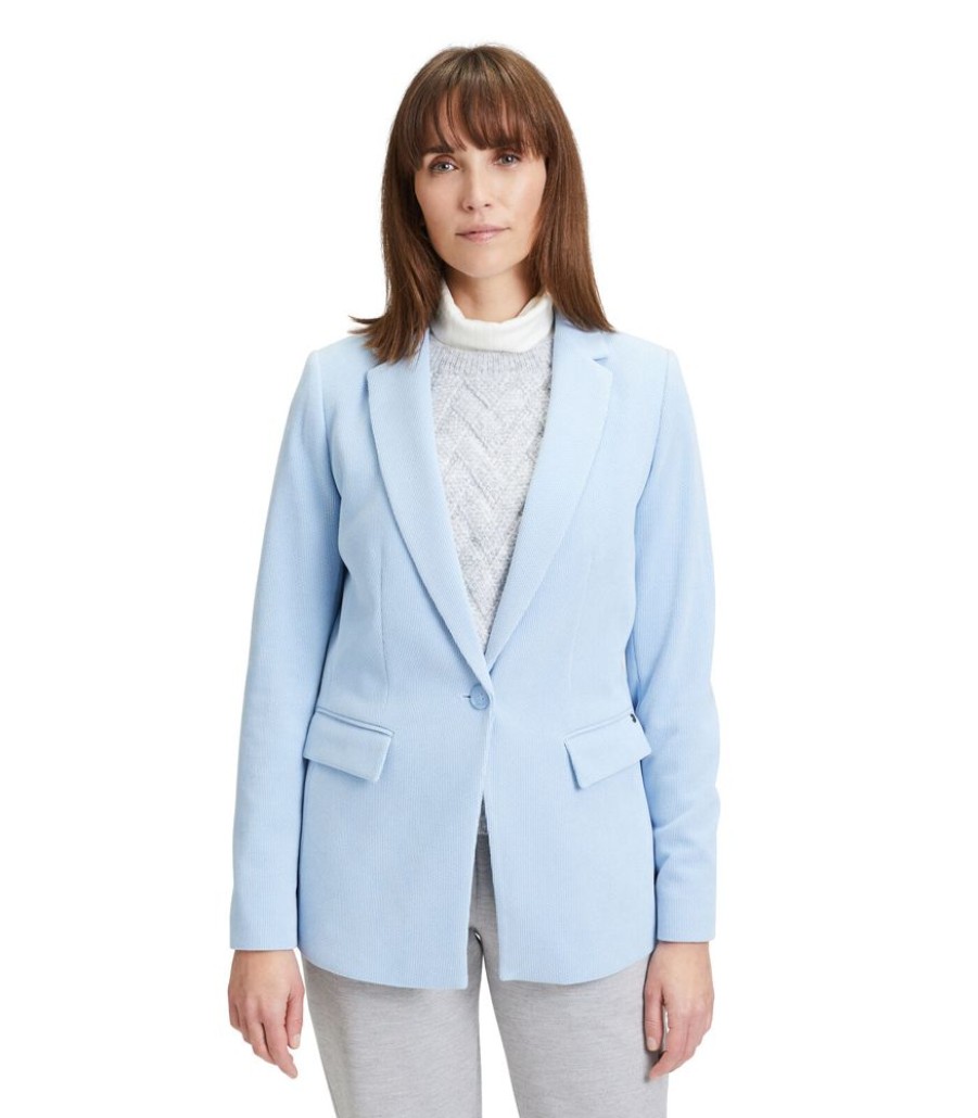 Femmes Betty & Co Maatpakken & Blazers | Lange Blazer Met Opgestikte Zakken