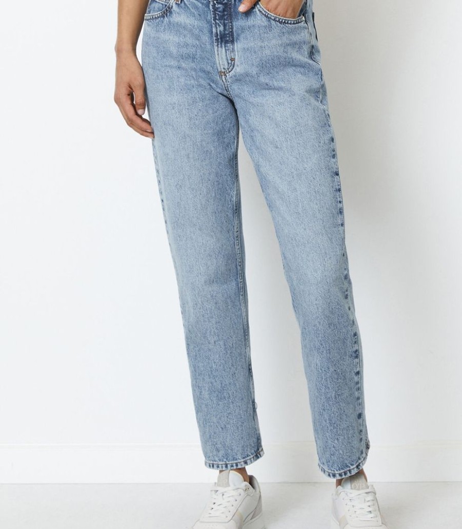 Femmes Marc O'Polo Jeans | Jeans Model Linde Straight Mid Waist Cropped