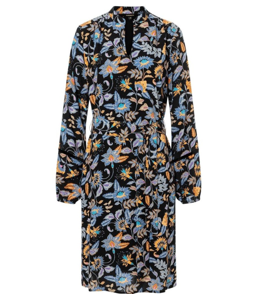 Femmes MORE & MORE Jurken | Jurk Viscose Met Moderne Paisleyprint