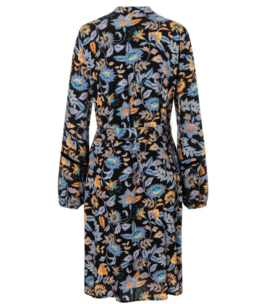 Femmes MORE & MORE Jurken | Jurk Viscose Met Moderne Paisleyprint