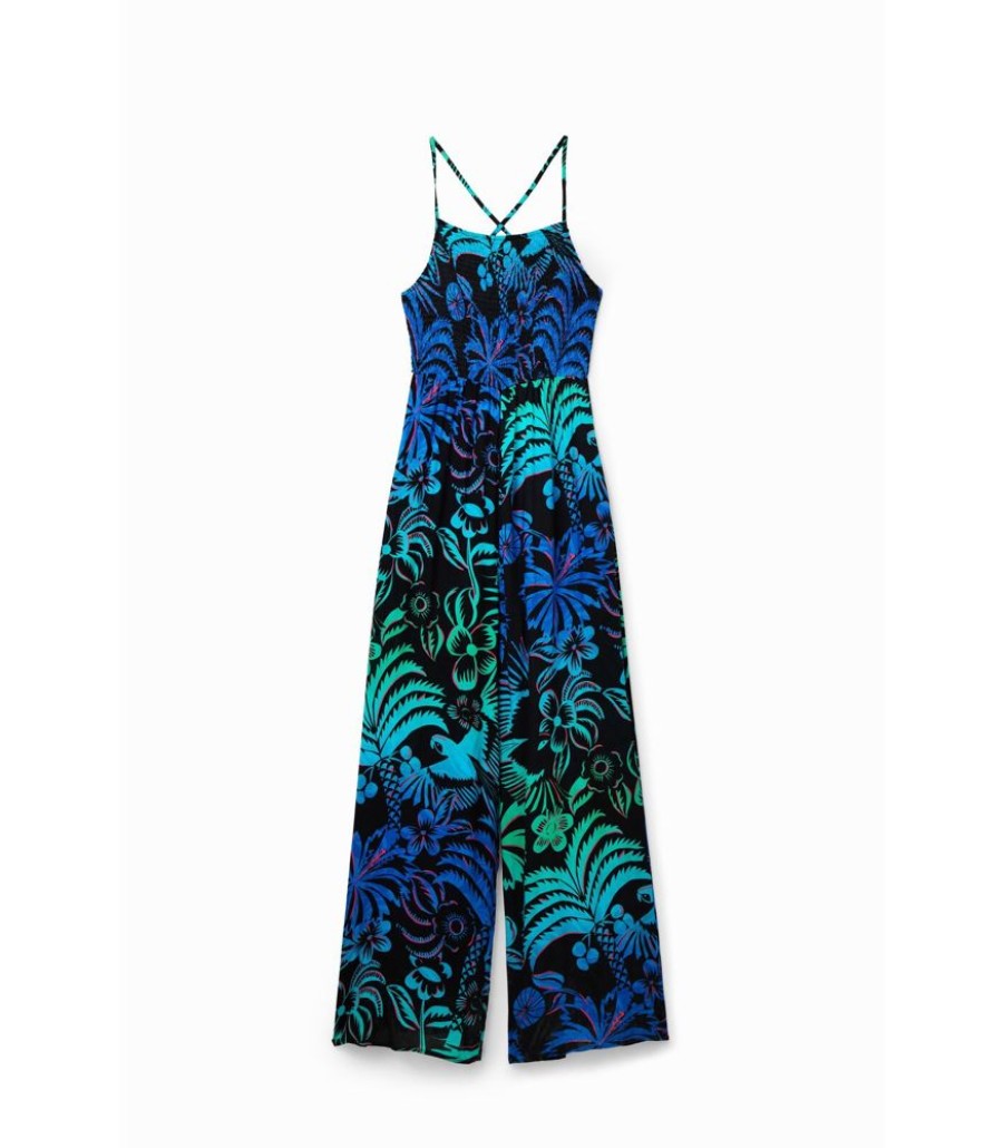 Femmes Desigual Jumpsuits | Damesjumpsuit Met Tropische Bandjes