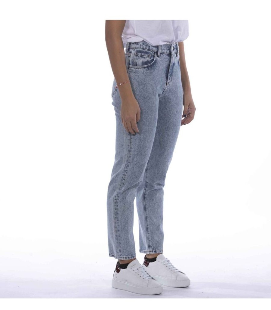 Femmes AMISH Jeans | Jeans Amish Lizzie Amish Denim Echt Steenblauw