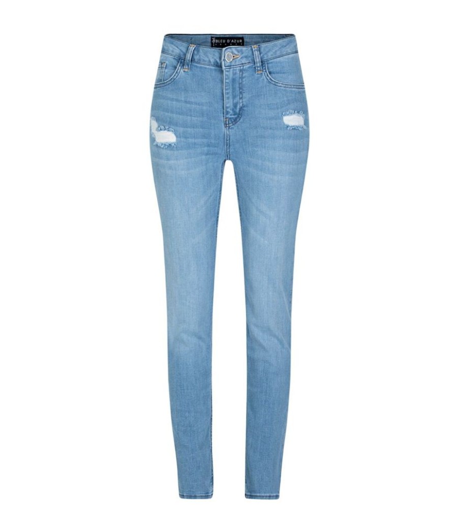 Femmes Bleu d'Azur Jeans | Casual Comfort Jeans Marshall