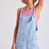 Femmes Banana Moon Jumpsuits | Lichtblauwe Linnen Playsuit Anya Hawston