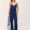 Femmes La Fiancée Jumpsuits | Xilomen Ecovero Broekpak Met Bandjes