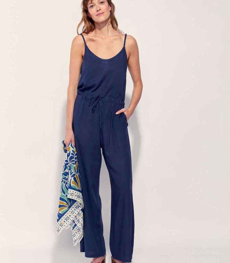 Femmes La Fiancée Jumpsuits | Xilomen Ecovero Broekpak Met Bandjes