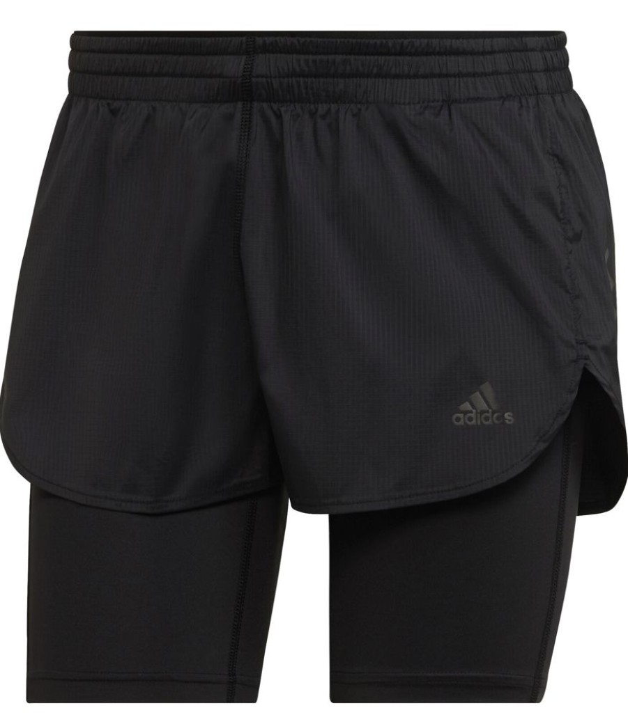 Femmes Adidas Sportkledij | Dames Shorts Run Fast Two-In-One