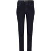 Femmes Bleu d'Azur Jeans | Donkere Jeans Met Elastische Tailleband Gemina