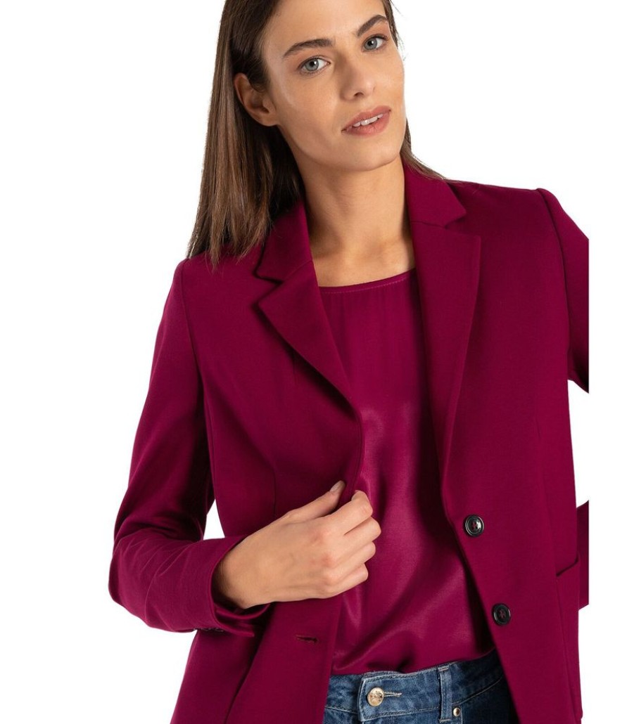 Femmes MORE & MORE Maatpakken & Blazers | Blazer Jersey