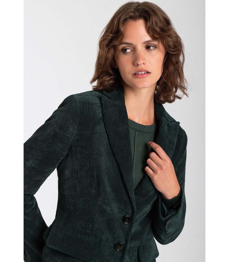 Femmes MORE & MORE Maatpakken & Blazers | Blazer Corduroy