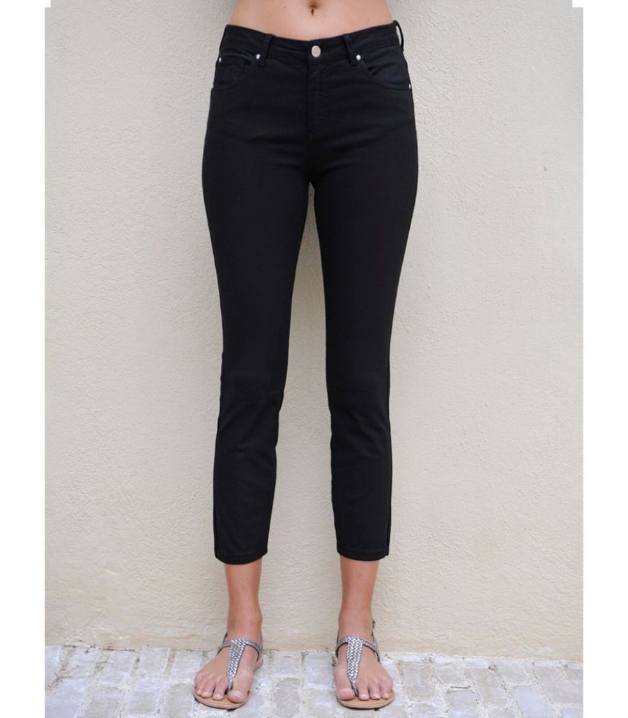 Femmes Bleu d'Azur Jeans | Dahlia 7-8 Stretch Katoen Jeans