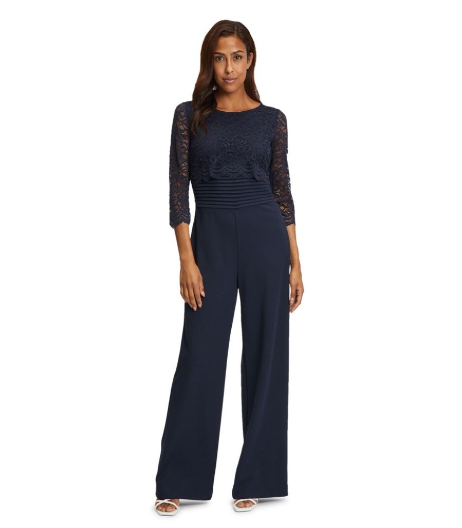 Femmes Vera Mont Jumpsuits | Jumpsuit Met Kant