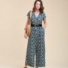 Femmes La Fée Maraboutée Jumpsuits | Grote Ecovero ™ Gedrukte Viscose -Combinatie